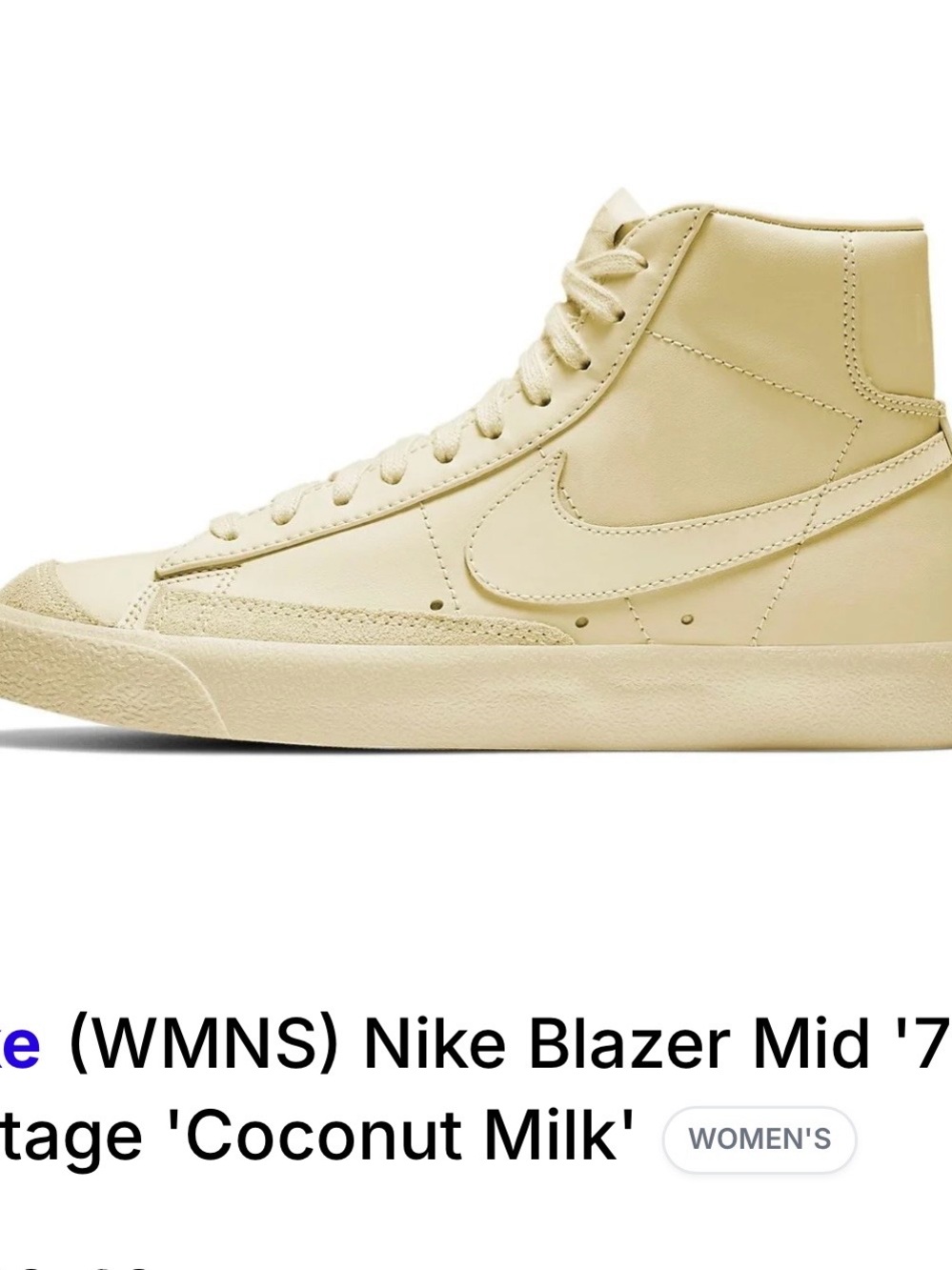 Nike Blazer Mid '77 Vintage - Coconut Milk/Off-White